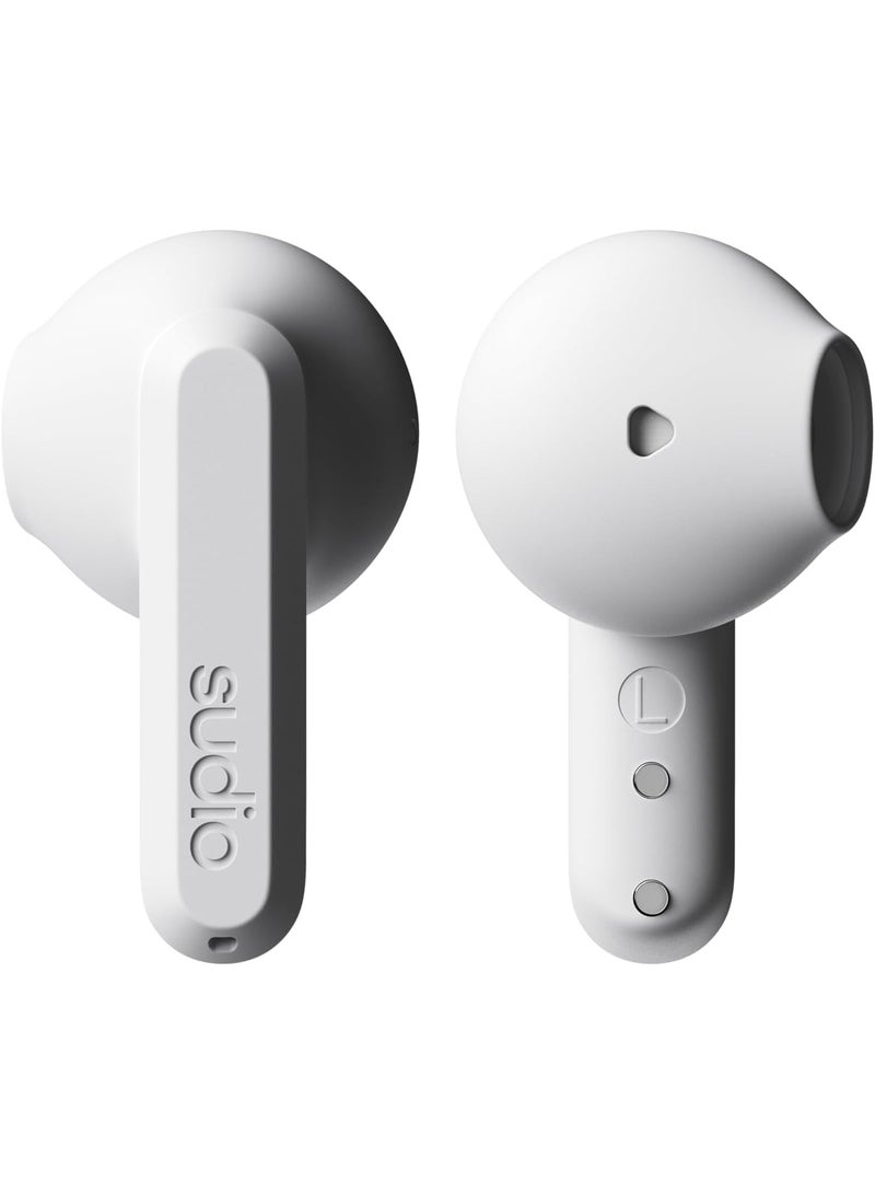 Sudio A3 All-Day Wireless Earbuds – 25H Playtime, Bluetooth 5.4, Sweat & Splashproof, Balanced Sound, Clear Calls with Enhanced Mics, USB-C Charging - Image 2